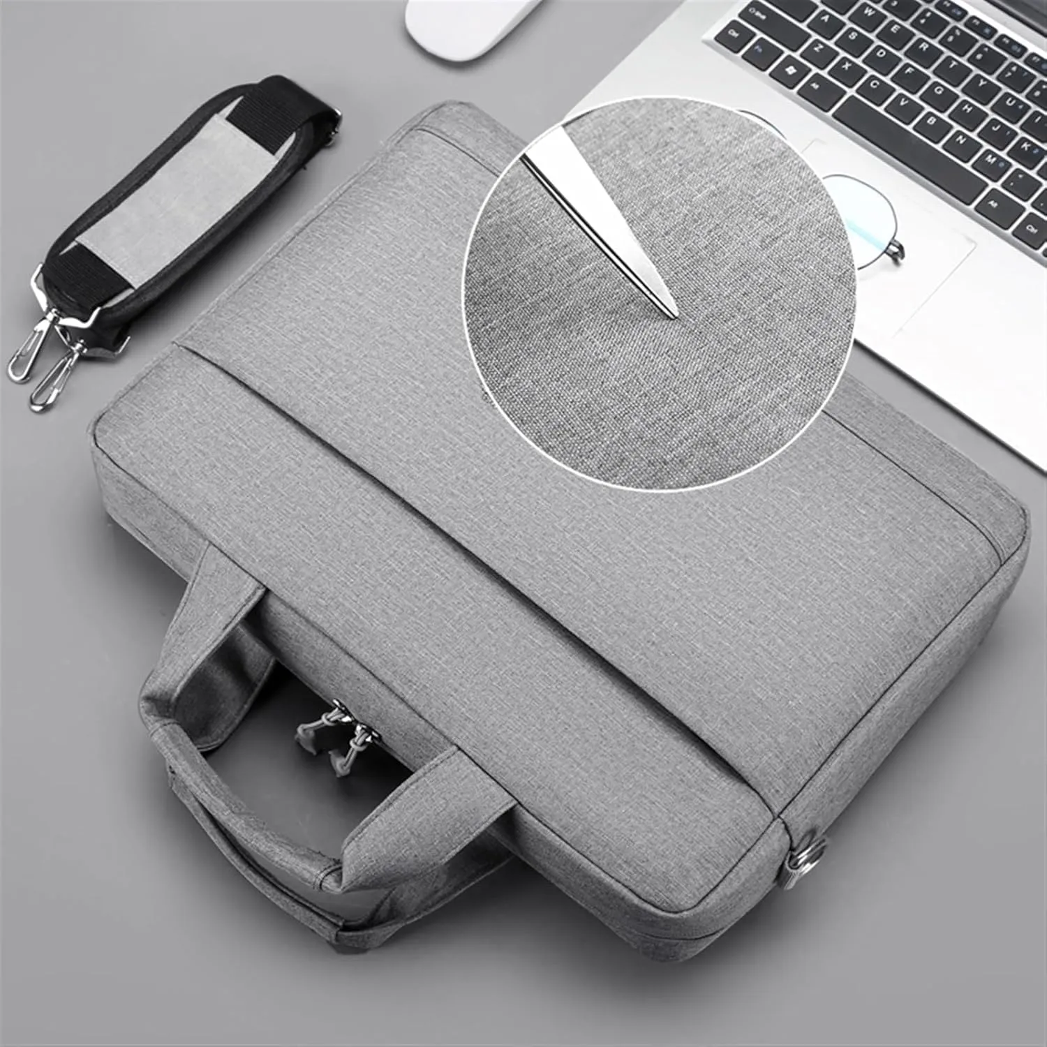 Laptop Sleeve Briefcases Case Women Carry Bags Document Shoulder Bag Notebook Cover Suitcase