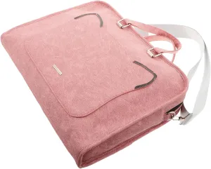 Laptop Women Bag Large Capacity Tote Bag Shockproof Rolling Case for Office Travel Everyday Use