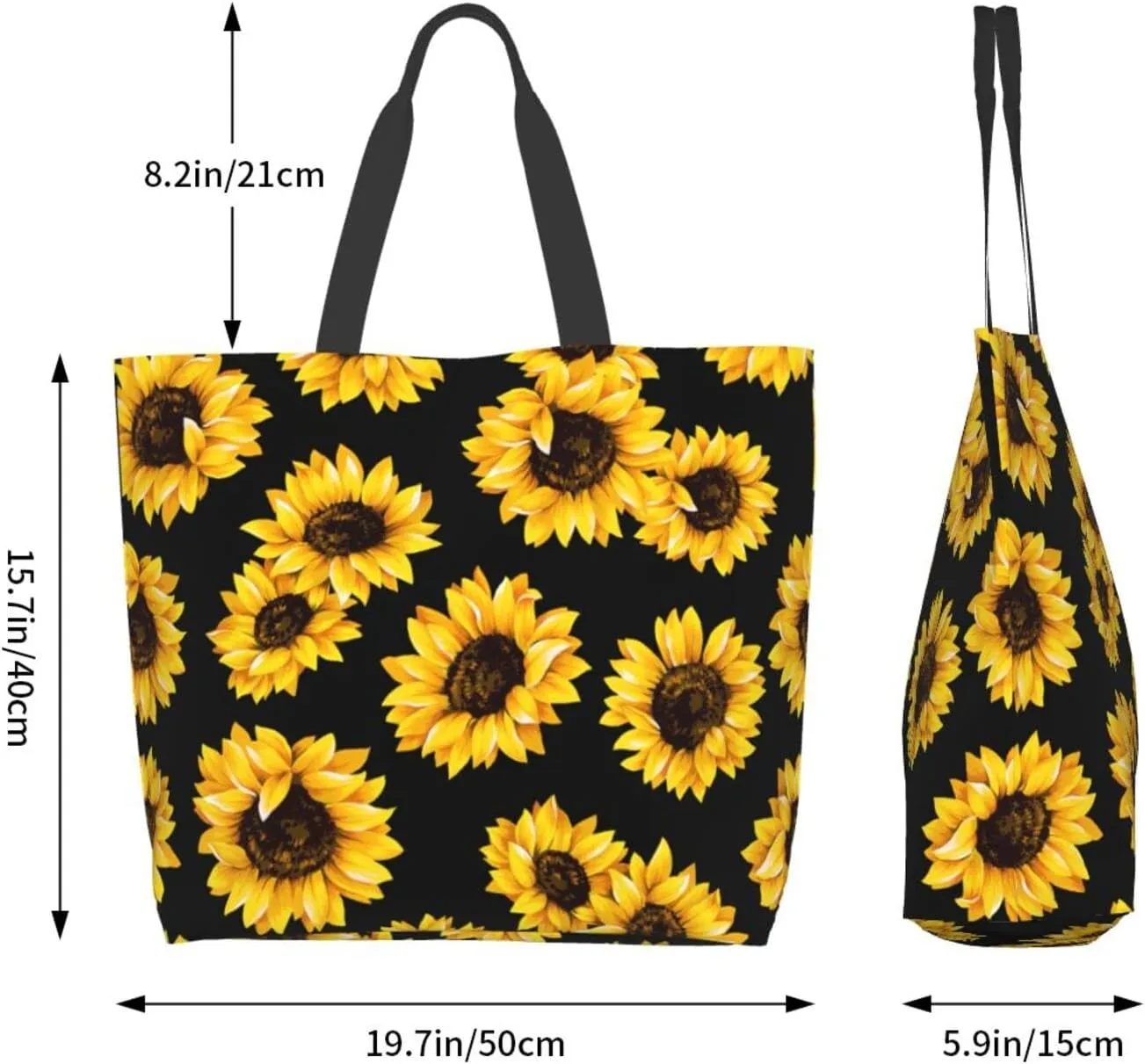 Large Tote Bag for Women Portable Beach Bag Reusable Grocery Bags Funny Gift Bag for Shopping Gym Travel