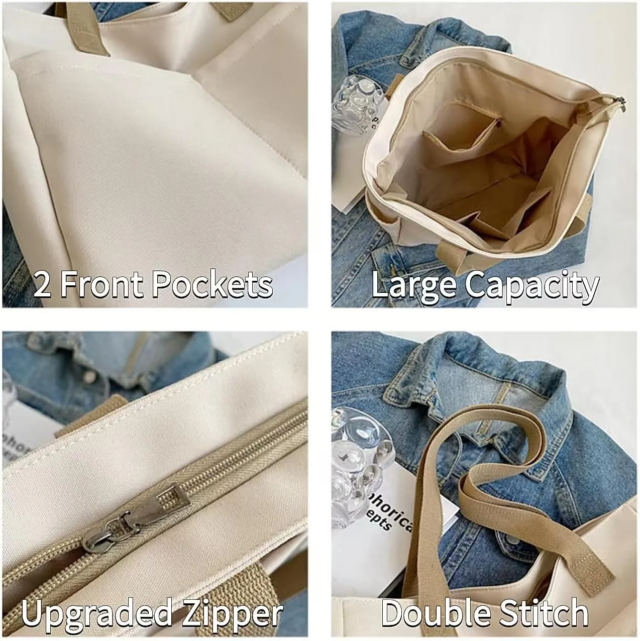 Large Tote Bag Nurse Laptop Grocery Art Bag Utility Shoulder Diaper Teacher Daily Work Gym Beach Travel Tote for Women