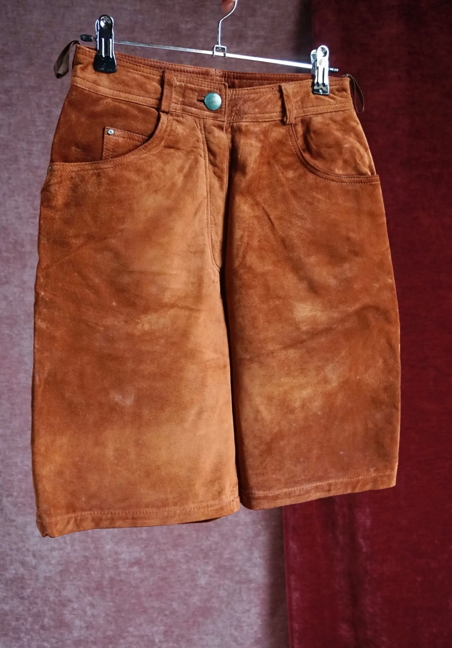 LBS: Little brown shorts - Vintage Suéde Leather Shorts - S