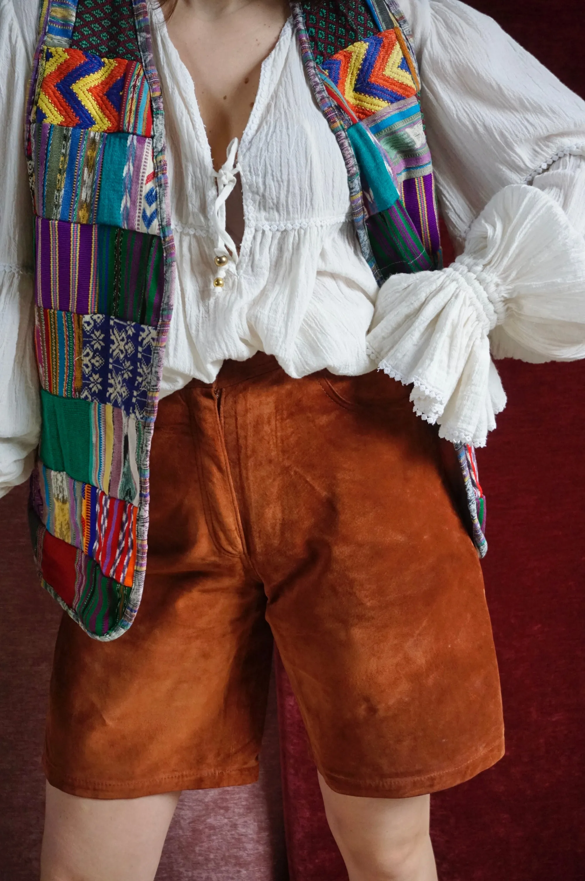 LBS: Little brown shorts - Vintage Suéde Leather Shorts - S