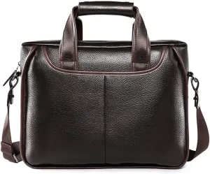 Leather Briefcases for Men Computer Bag Laptop Bag Retro Business Travel Messenger Bag for Men