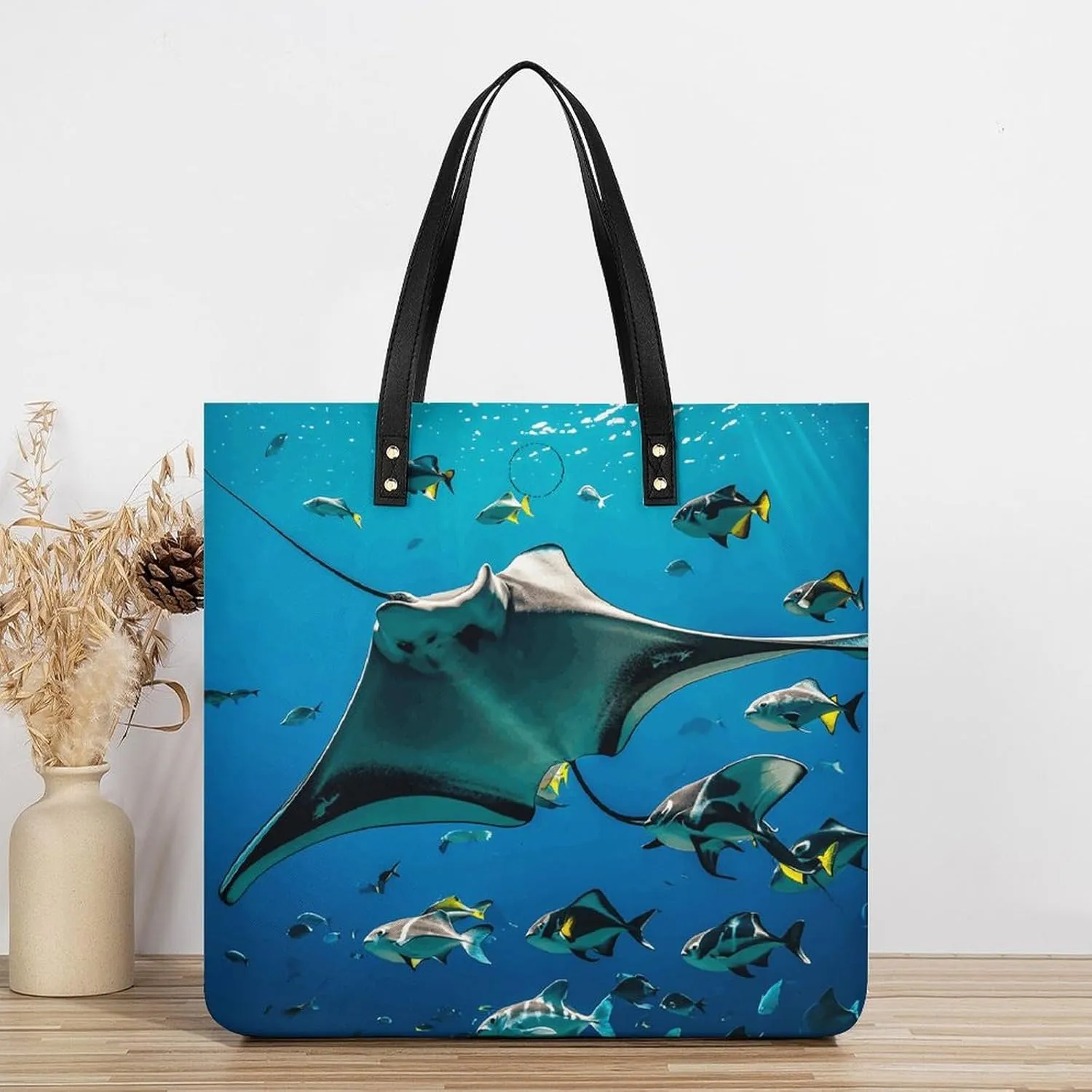Leather Handbag for Women Tote Bag with Magnetic Buckle Bald Eagle Crossbody Bag Shoulder Bags
