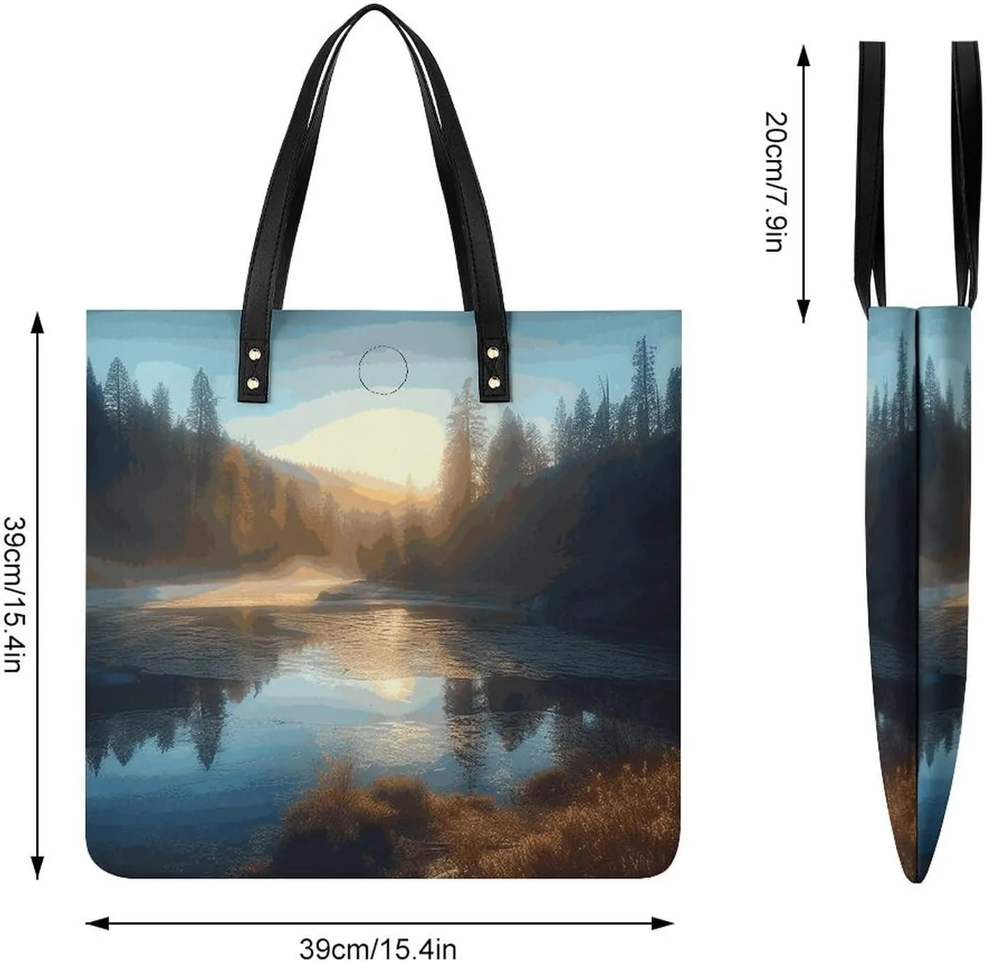 Leather Handbag for Women Tote Bag with Magnetic Buckle Skull in Darkness Crossbody Bag Shoulder Bags