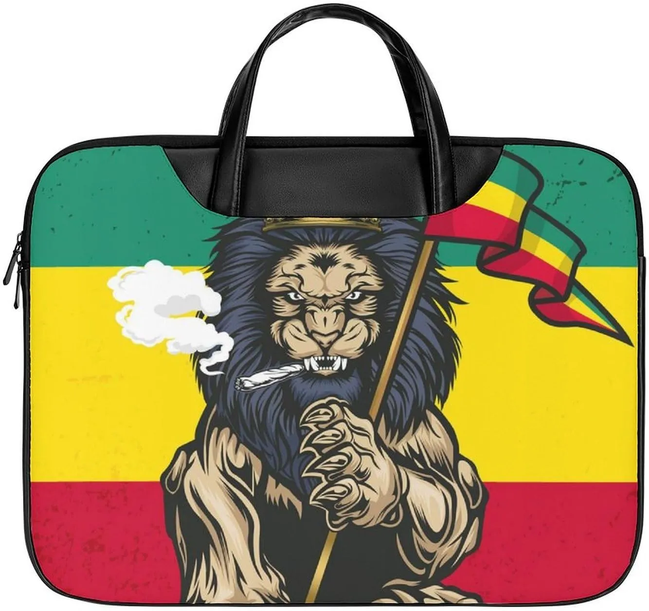 Lion Judah Smoke Laptop Case Slim Water Resistant Computer Bag with Handle Briefcase for Work