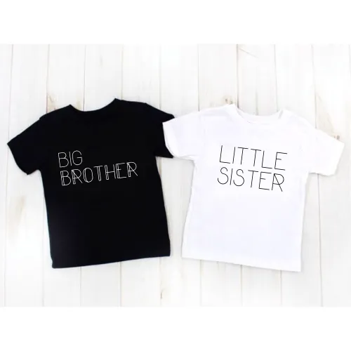 Little Brother, Big Sister, Little Sister, Big Brother Tees & Bodysuits (NB-YouthXL)