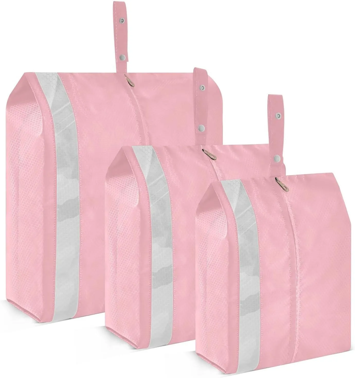Luggage Space Saver, Luggages Management Personnel, Light Pink, With Zipper, 3 Set Travel Packing Cubes For Suitcases, Garment Bag Closet Storage