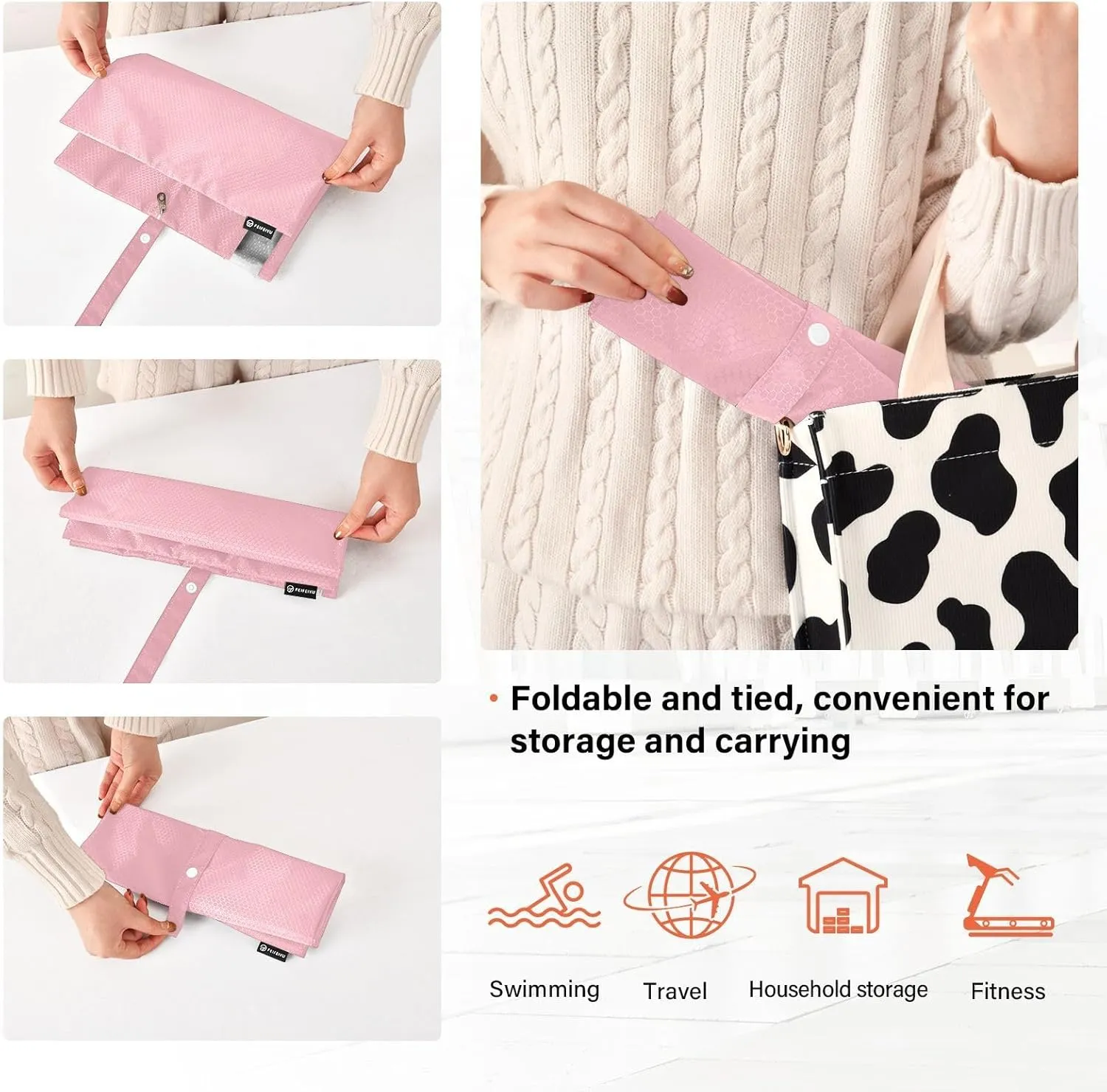 Luggage Space Saver, Luggages Management Personnel, Light Pink, With Zipper, 3 Set Travel Packing Cubes For Suitcases, Garment Bag Closet Storage