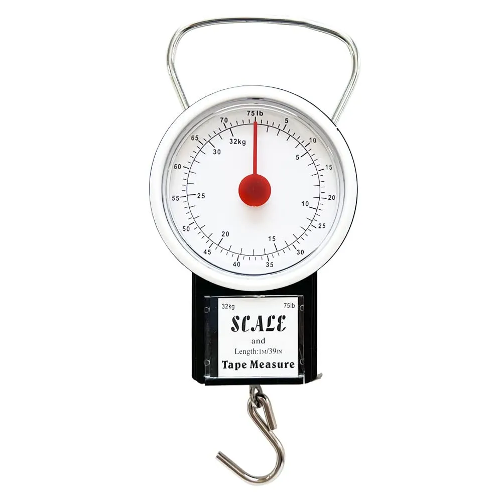 Luggage Travel Scale Portable Baggage Hanging Accuracy Suitcase Hook 32 kg 75 Lb