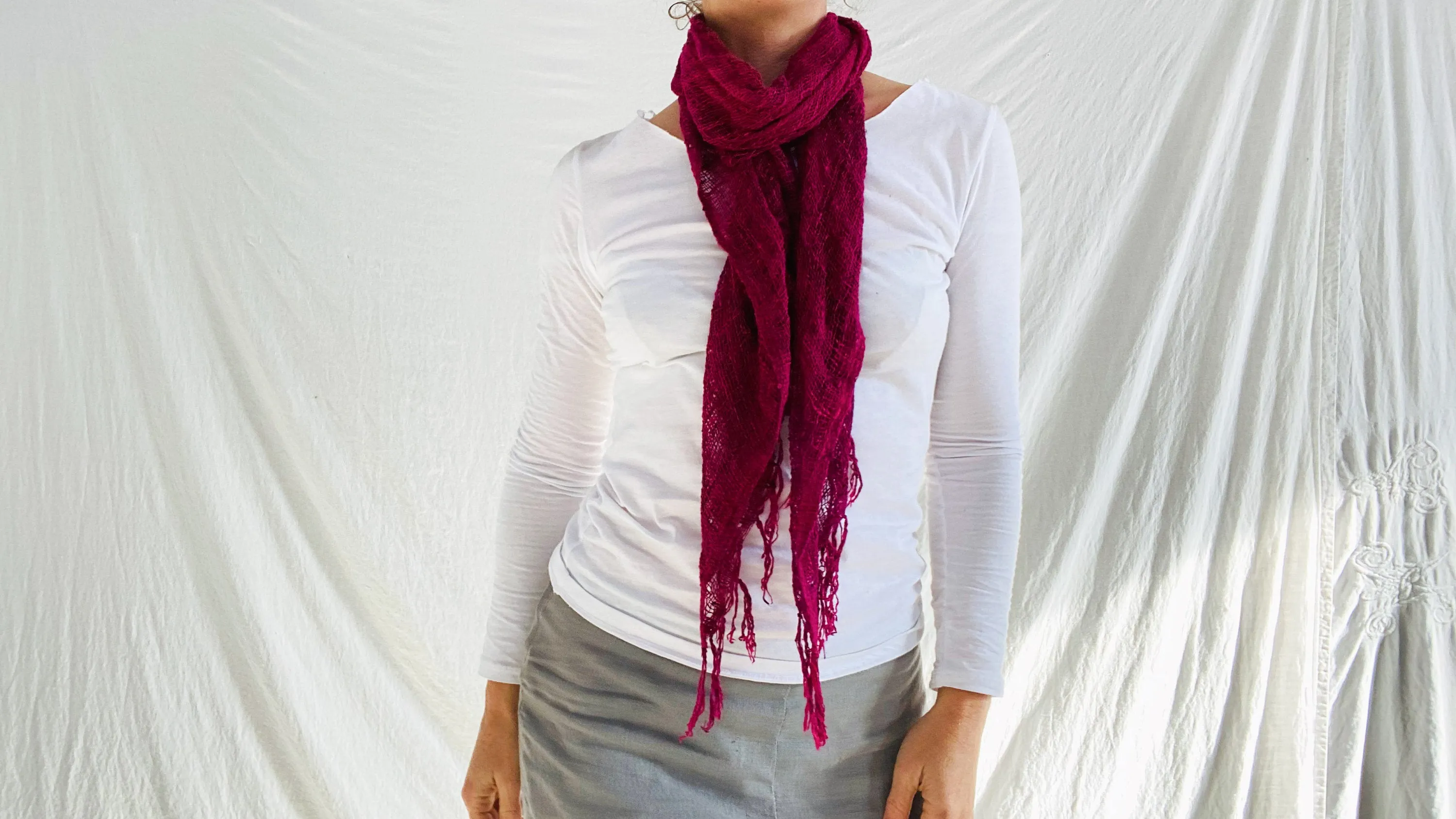 Madagascar Silk Shawl, Wrap, Scarf.