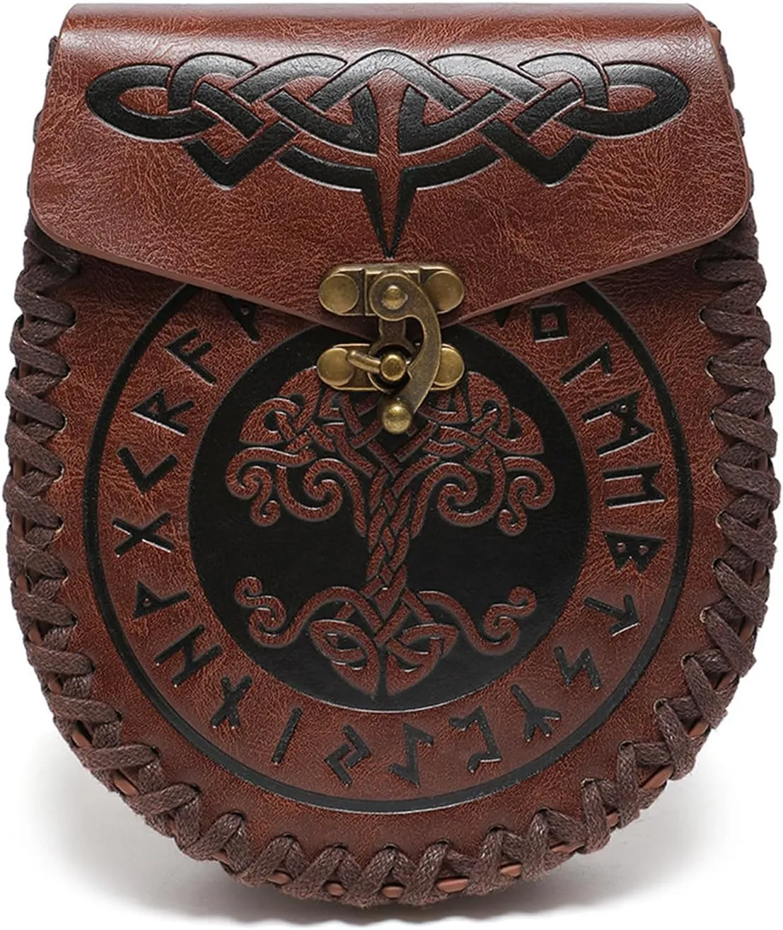 Medieval Waist Pack Leather Belt Pouches Waist Bag LARP Costume Accessories For Women Man Leather Fanny Pack Rena