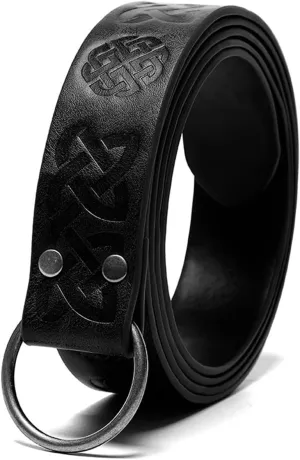 Medieval Waist Pack Leather Belt Pouches Waist Bag LARP Costume Accessories For Women Man Leather Fanny Pack Rena(FAS054BK)
