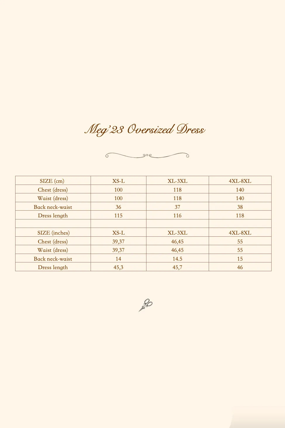 Meg'23 Oversized Dress with Long Sleeves - Plus size