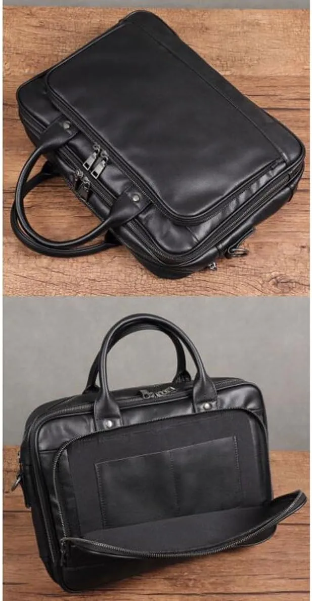 Mens Carrying Cases Messenger Shoulder Bags Laptop Bags Genuine Leather Luggage Handbags Briefcases