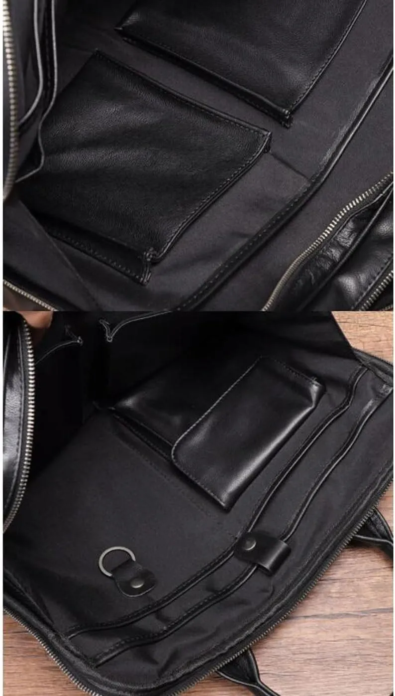 Mens Carrying Cases Messenger Shoulder Bags Laptop Bags Genuine Leather Luggage Handbags Briefcases