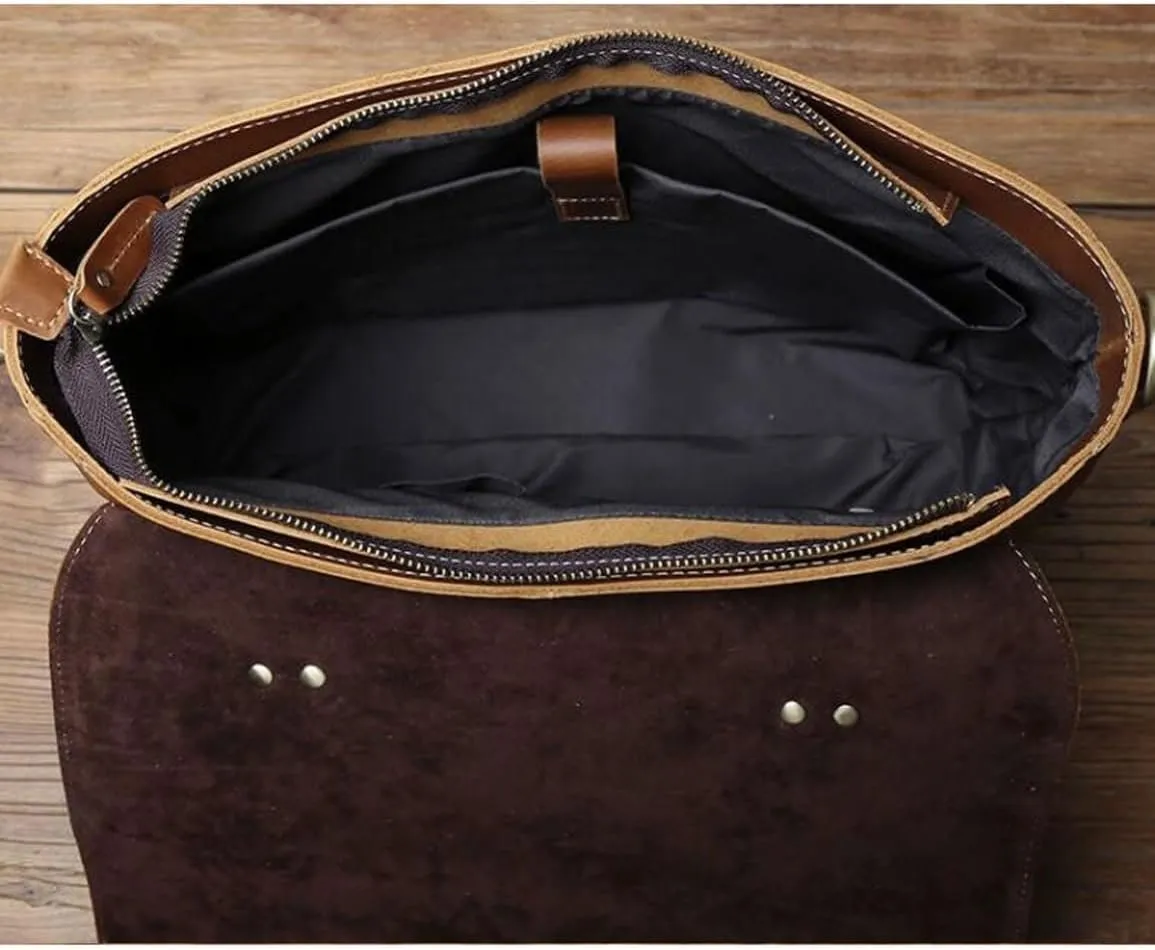Mens Handbags Briefcases Genuine Leather Carrying Cases Travel Bags Messenger Shoulder Bags