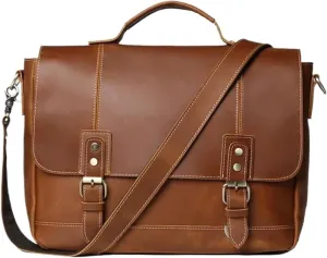 Mens Handbags Briefcases Genuine Leather Carrying Cases Travel Bags Messenger Shoulder Bags