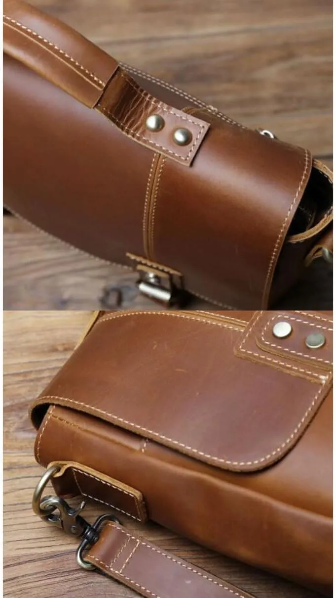Mens Handbags Briefcases Genuine Leather Carrying Cases Travel Bags Messenger Shoulder Bags