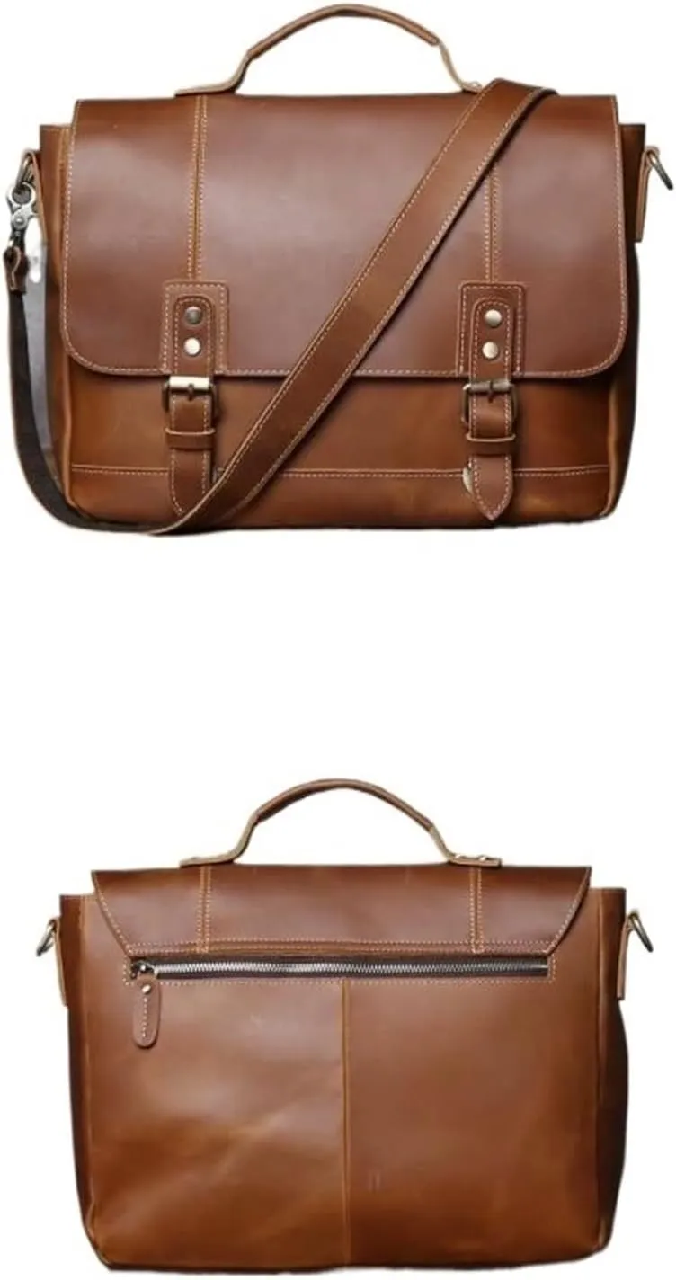 Mens Handbags Briefcases Genuine Leather Carrying Cases Travel Bags Messenger Shoulder Bags