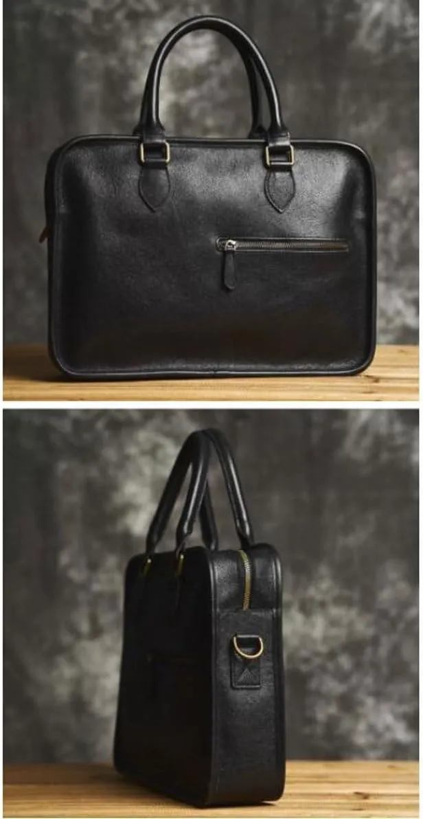 Mens Laptop Bags Briefcases Carrying Cases Handbags Genuine Leather Messenger Shoulder Bags