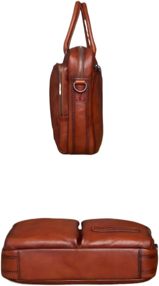 Mens Laptop Bags Briefcases Handbags Genuine Leather Luggage Carrying Cases Messenger Shoulder Bags