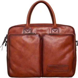 Mens Laptop Bags Briefcases Handbags Genuine Leather Luggage Carrying Cases Messenger Shoulder Bags