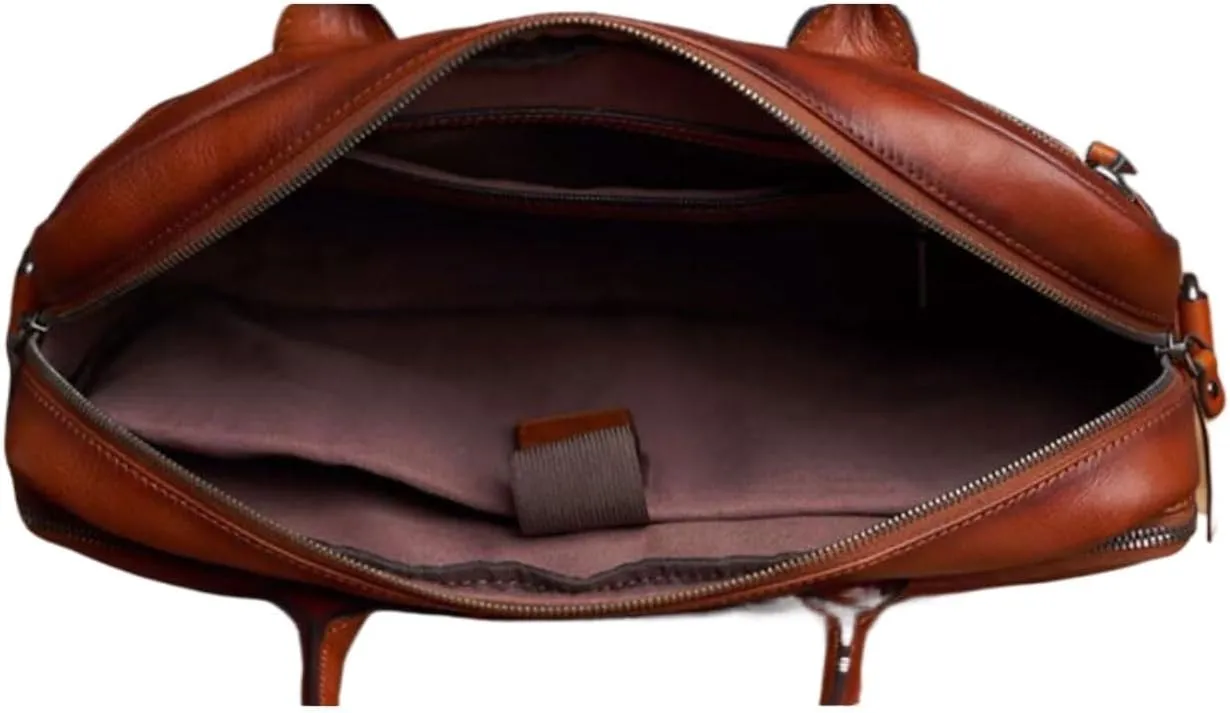Mens Laptop Bags Briefcases Handbags Genuine Leather Luggage Carrying Cases Messenger Shoulder Bags