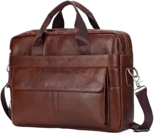Men's Leather Handbags, Men's Handbags, Office Laptop Briefcases Men's Computer Shoulder Bag