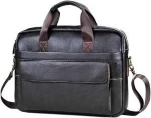 Men's Leather Handbags, Men's Handbags, Office Laptop Briefcases Men's Computer Shoulder Bag