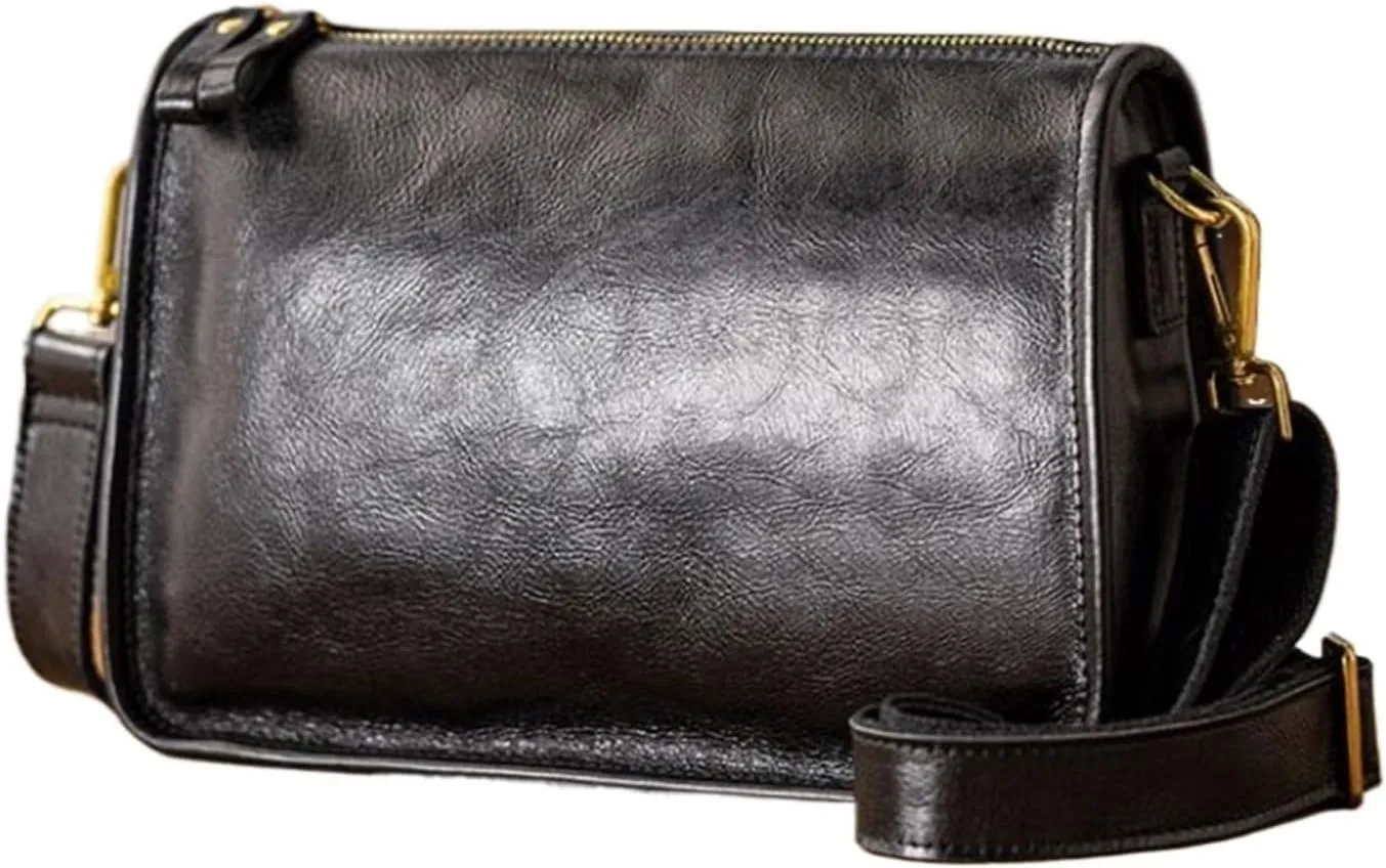 Mens Messenger Shoulder Bags Genuine Leather Casual Daypacks Briefcases Crossbody Bags Waist Packs 11Inch