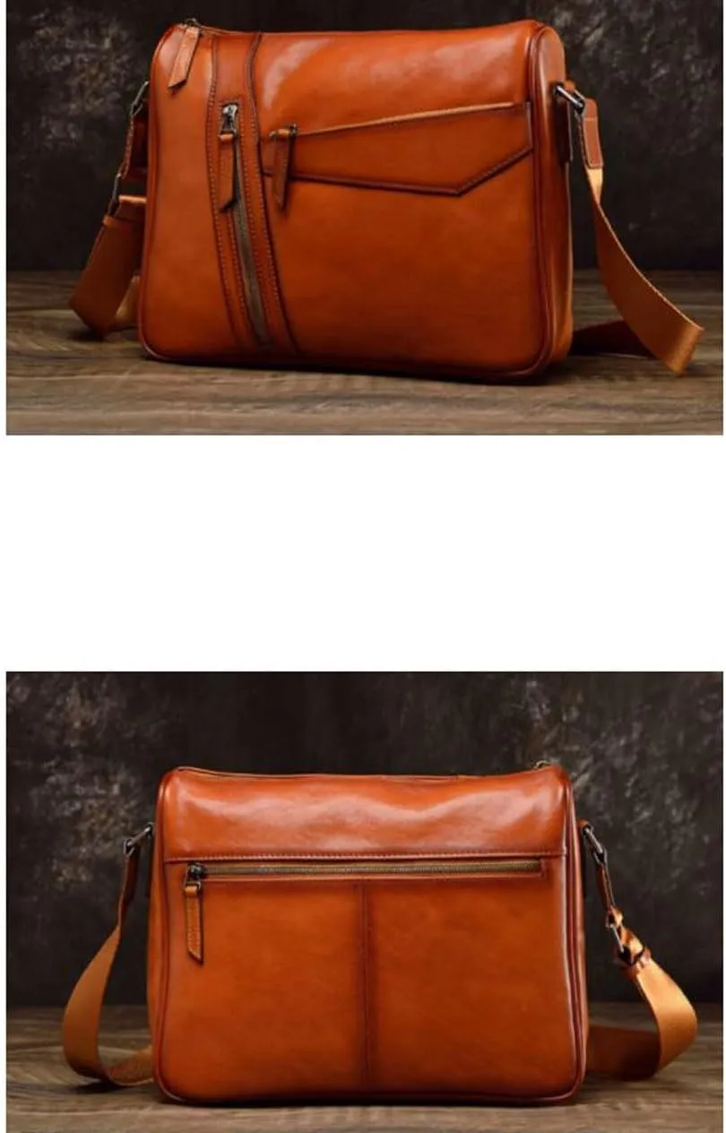 Mens Messenger Shoulder Bags Waist Packs Crossbody Bags Genuine Leather Casual Daypacks Briefcases