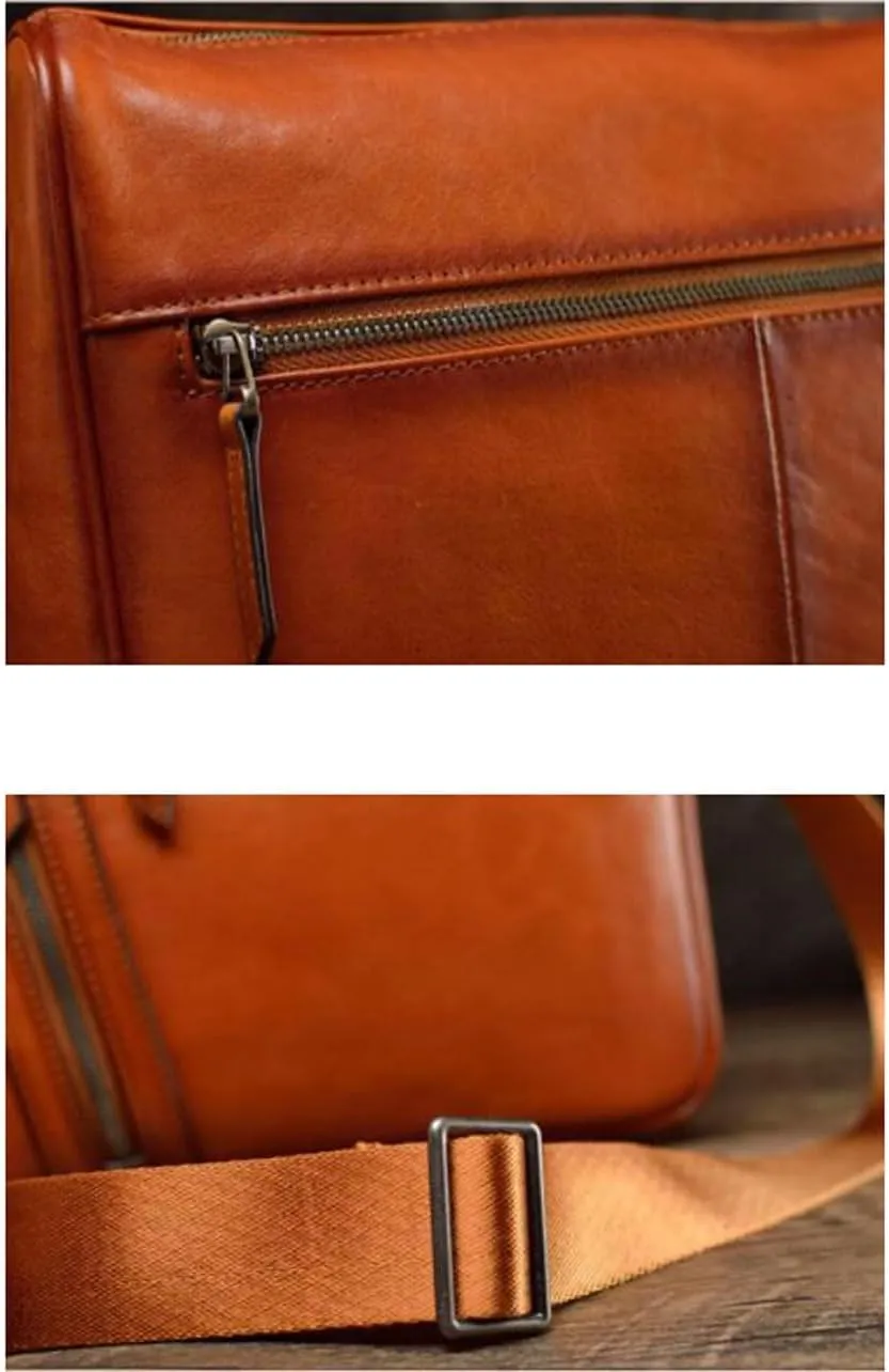 Mens Messenger Shoulder Bags Waist Packs Crossbody Bags Genuine Leather Casual Daypacks Briefcases