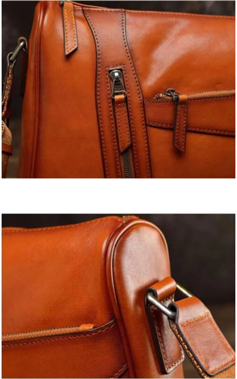 Mens Messenger Shoulder Bags Waist Packs Crossbody Bags Genuine Leather Casual Daypacks Briefcases