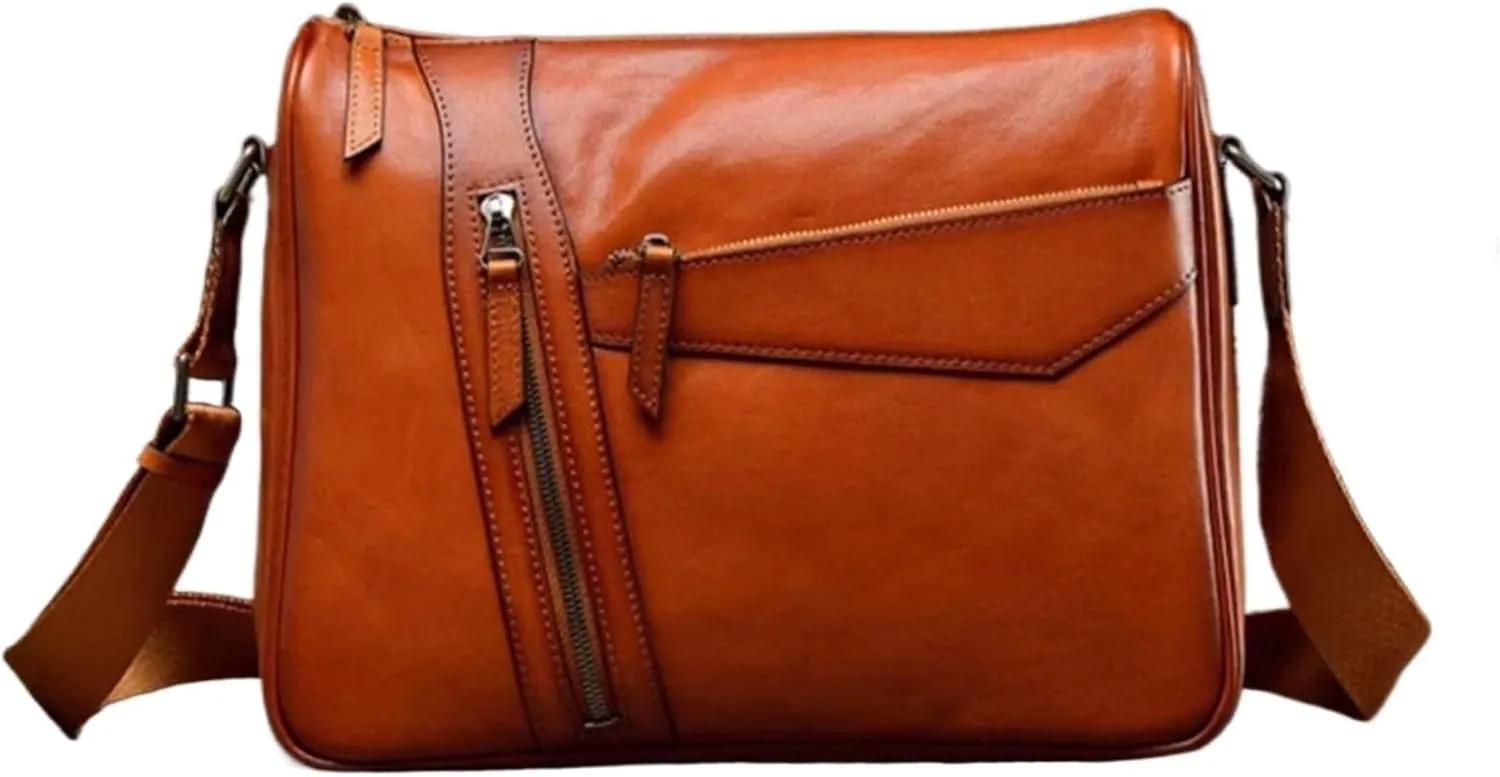 Mens Messenger Shoulder Bags Waist Packs Crossbody Bags Genuine Leather Casual Daypacks Briefcases