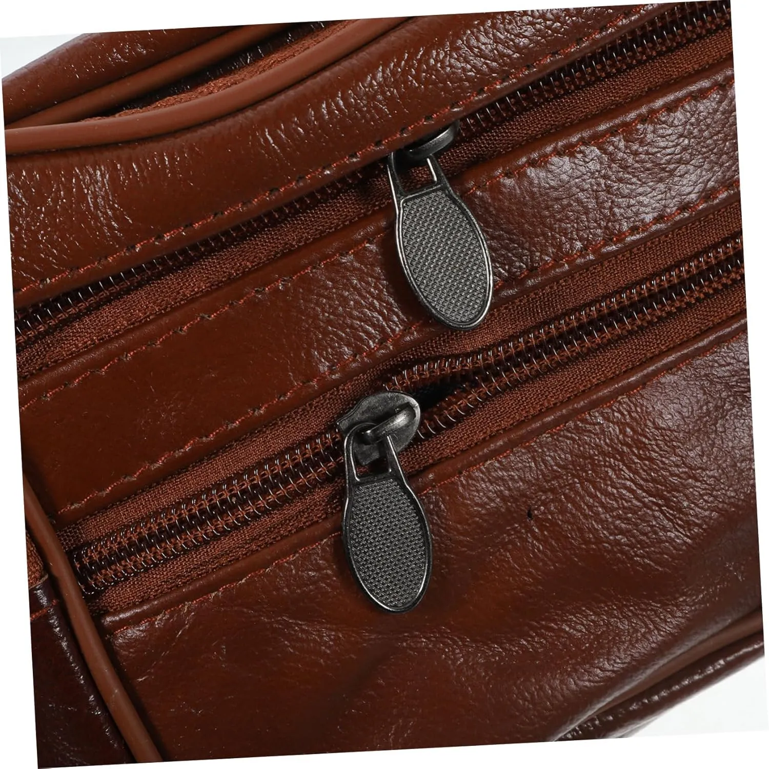 Mens Shoulder Bag Durable Leather Waist Bag Compact and Portable Fanny Pack Coin Purse