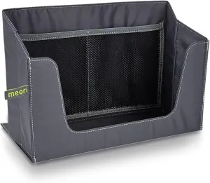 meori Office Tote Bag Carry Laptop Essentials Sturdy Bottom Stays Upright 3 Handy Pockets (Grey) INSERT ACCESSORY