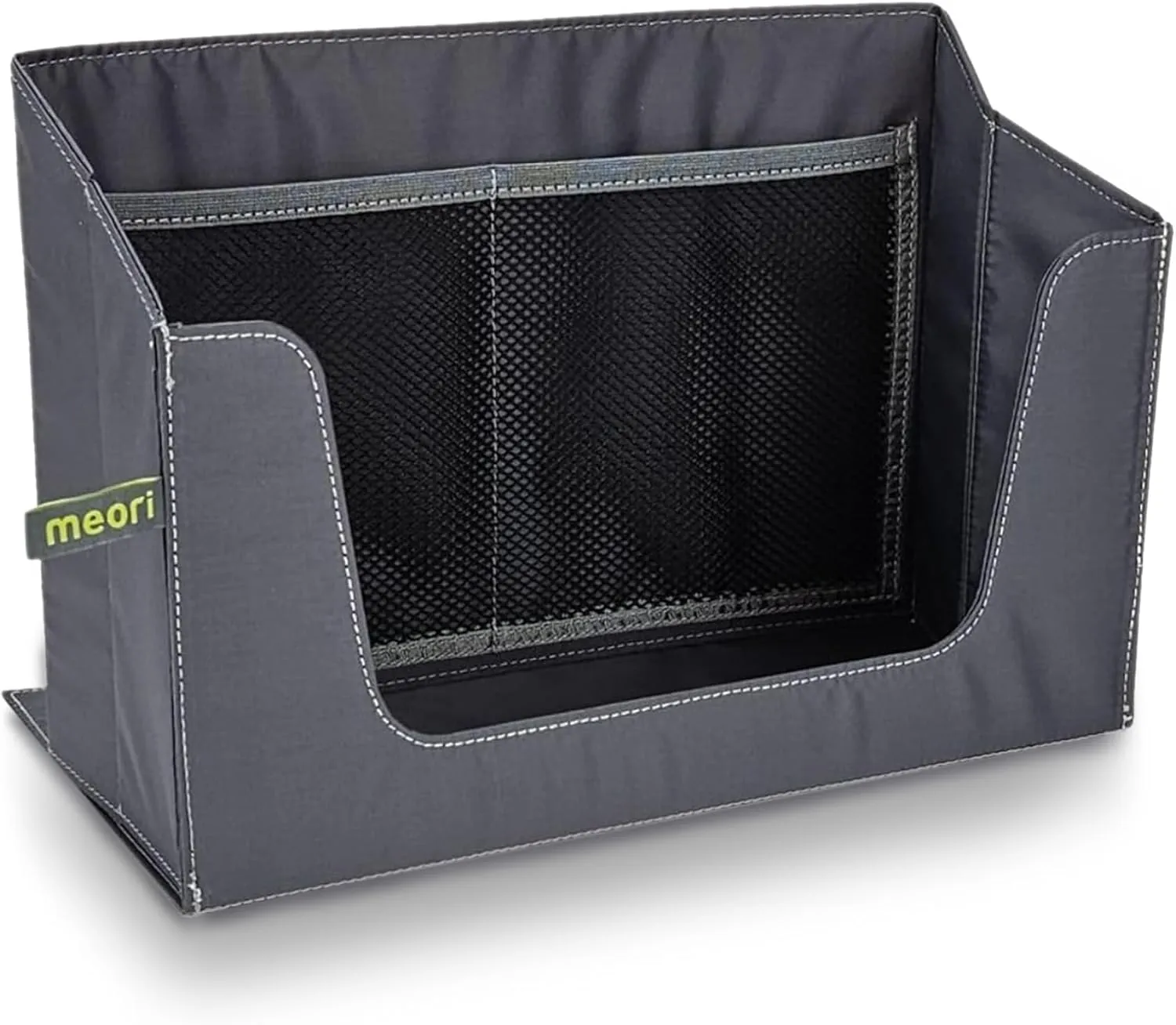 meori Office Tote Bag Carry Laptop Essentials Sturdy Bottom Stays Upright 3 Handy Pockets (Grey) INSERT ACCESSORY