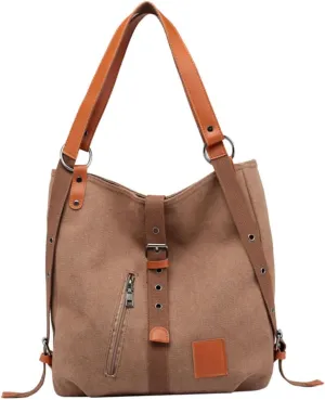 Milisten Dark Tote Bag for Women Large Capacity Crossbody Bag Fashion Sling Canvas Pouch Multi-purpose Bakcpack