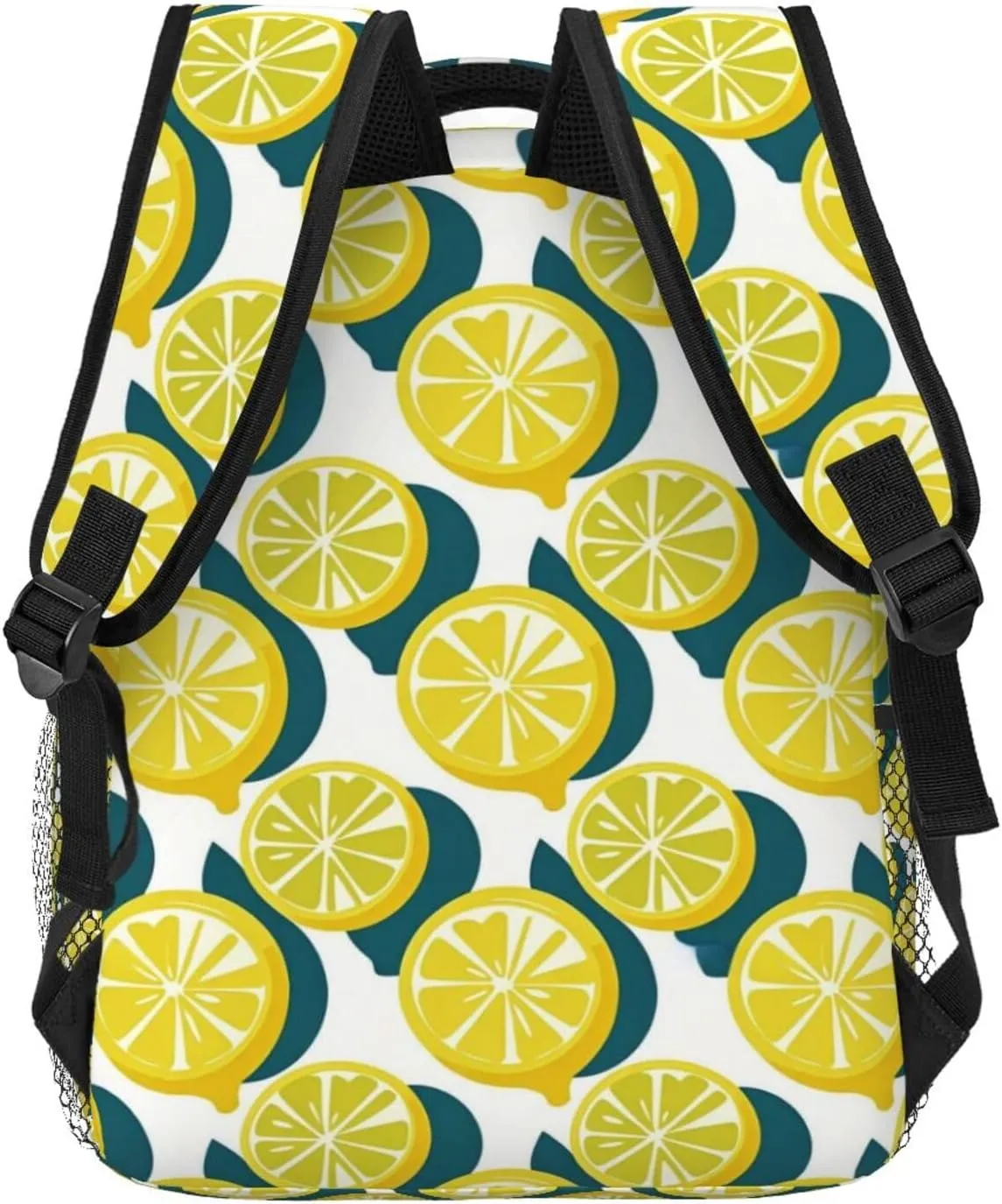Modern Minimalist Lemon Pattern Adult Backpacks 15 Inch Laptop Backpack Double Shoulder Bag for Work Travel Gifts