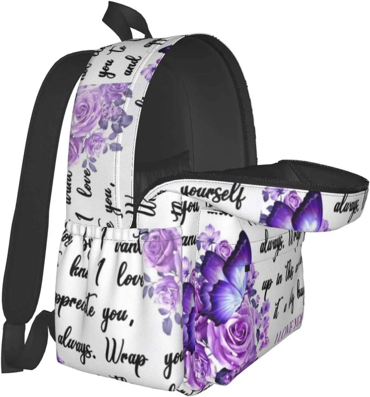 Mother's Day A Letter to My Mother Backpack Double Shoulder Bag 15 Inch Laptop Bagpacks for Hiking Work Camping Travel