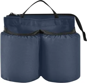Navy Blue Luggage Cup Holder for Suitcases Free Hands Cup Holder with Handle Suitcase Cup Holder for Travel Accessories