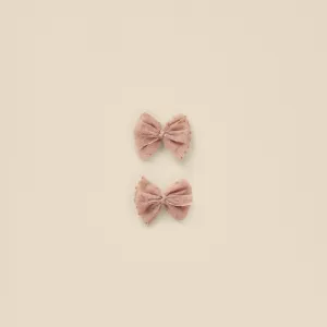 Nora Lee Flutter Tulle Clips - Dusty Rose