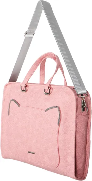 NUOBESTY Women's Laptop Bag Large Capacity Tote Bag Rolling Briefcase Shockproof Multi-compartment for Business