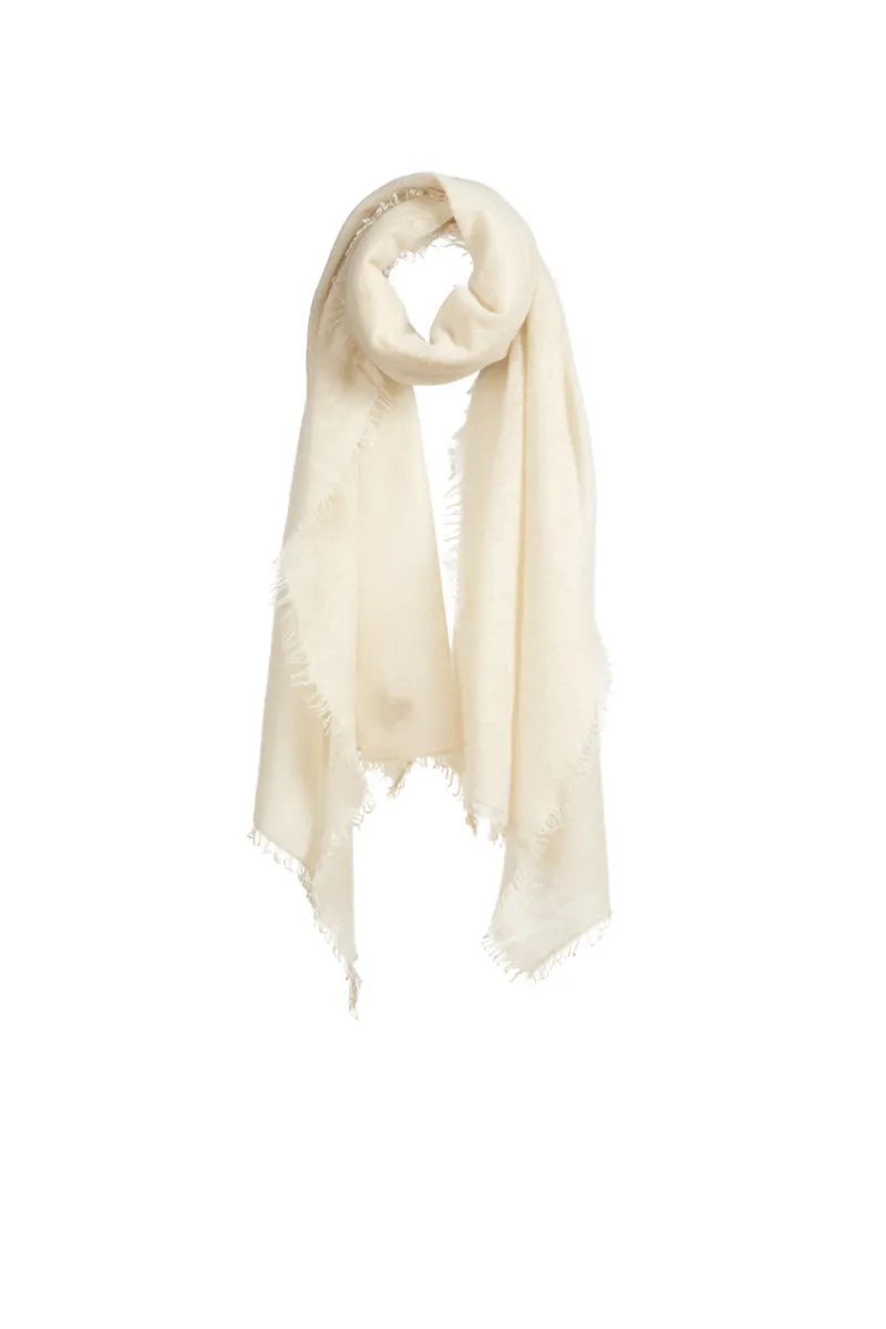 Open knitted Shawl plain ( BABY CASHMERE ) Spice