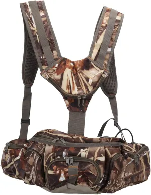 Outdoor Hiking Backpack Waist Bag with Bottle Holder Camping Shoulder Bag Water Bottle Pack Camouflage Lightweight Ergonomic Design for Outdoor Sports and Travel