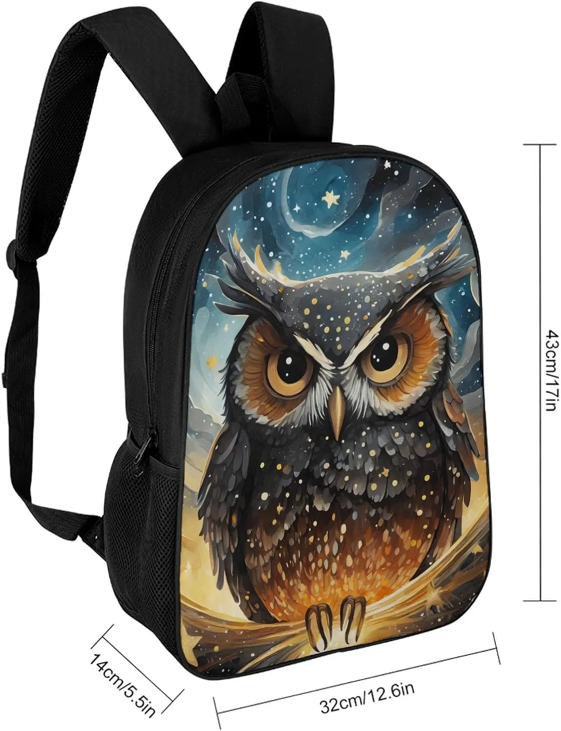 Owl Star Spase School Backpack Lightweight Laptop Backpacks Large Capacity 1 Main Compartment Outdoor Bookbag for Kids Boys Girls (Color3)