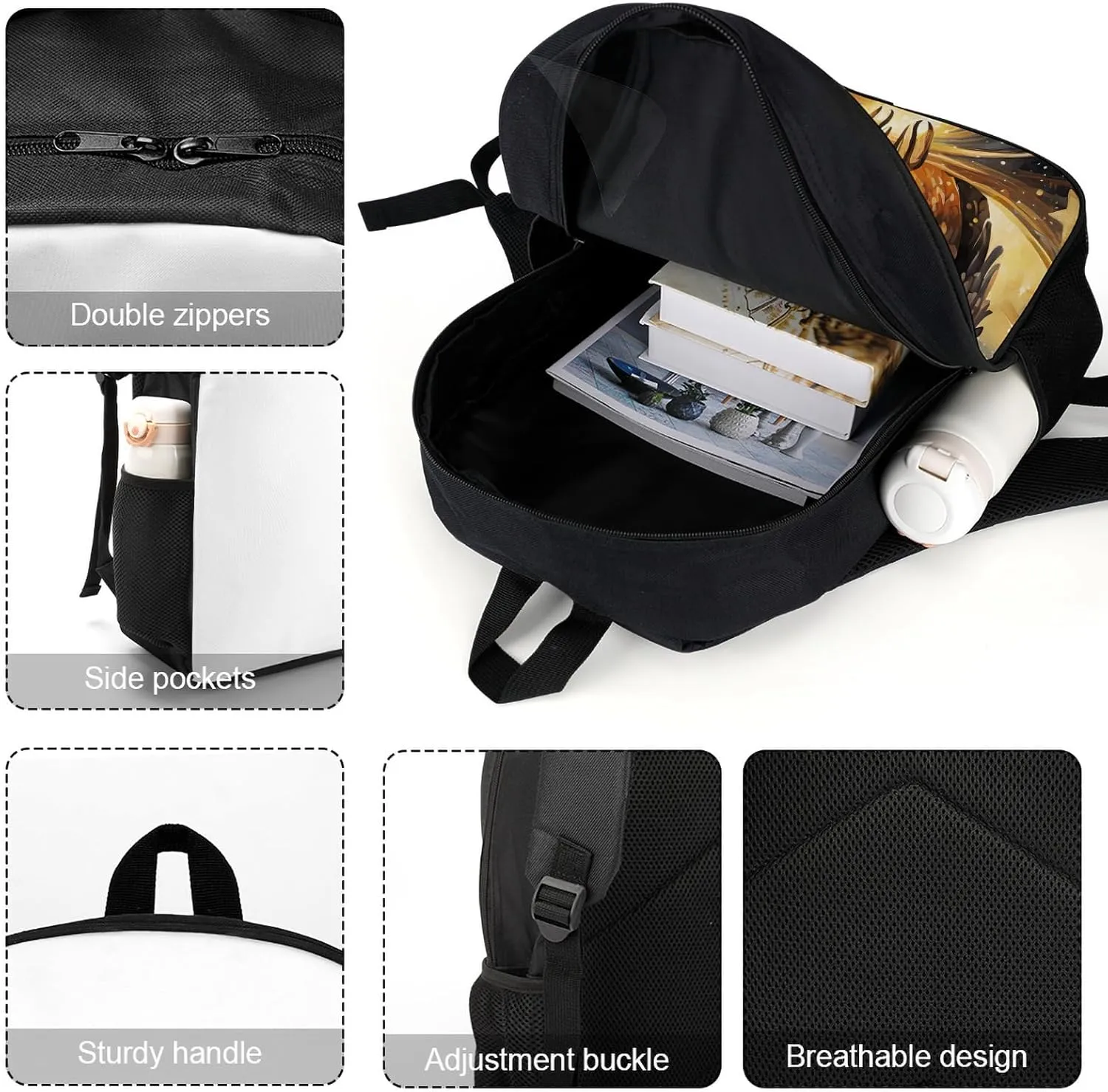 Owl Star Spase School Backpack Lightweight Laptop Backpacks Large Capacity 1 Main Compartment Outdoor Bookbag for Kids Boys Girls (Color3)