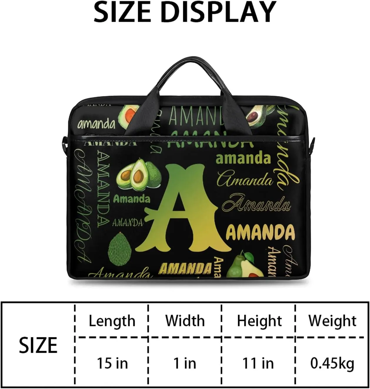 Personalized Laptop Bag Case Baseball Custom Computer Briefcases for Women Men Waterproof