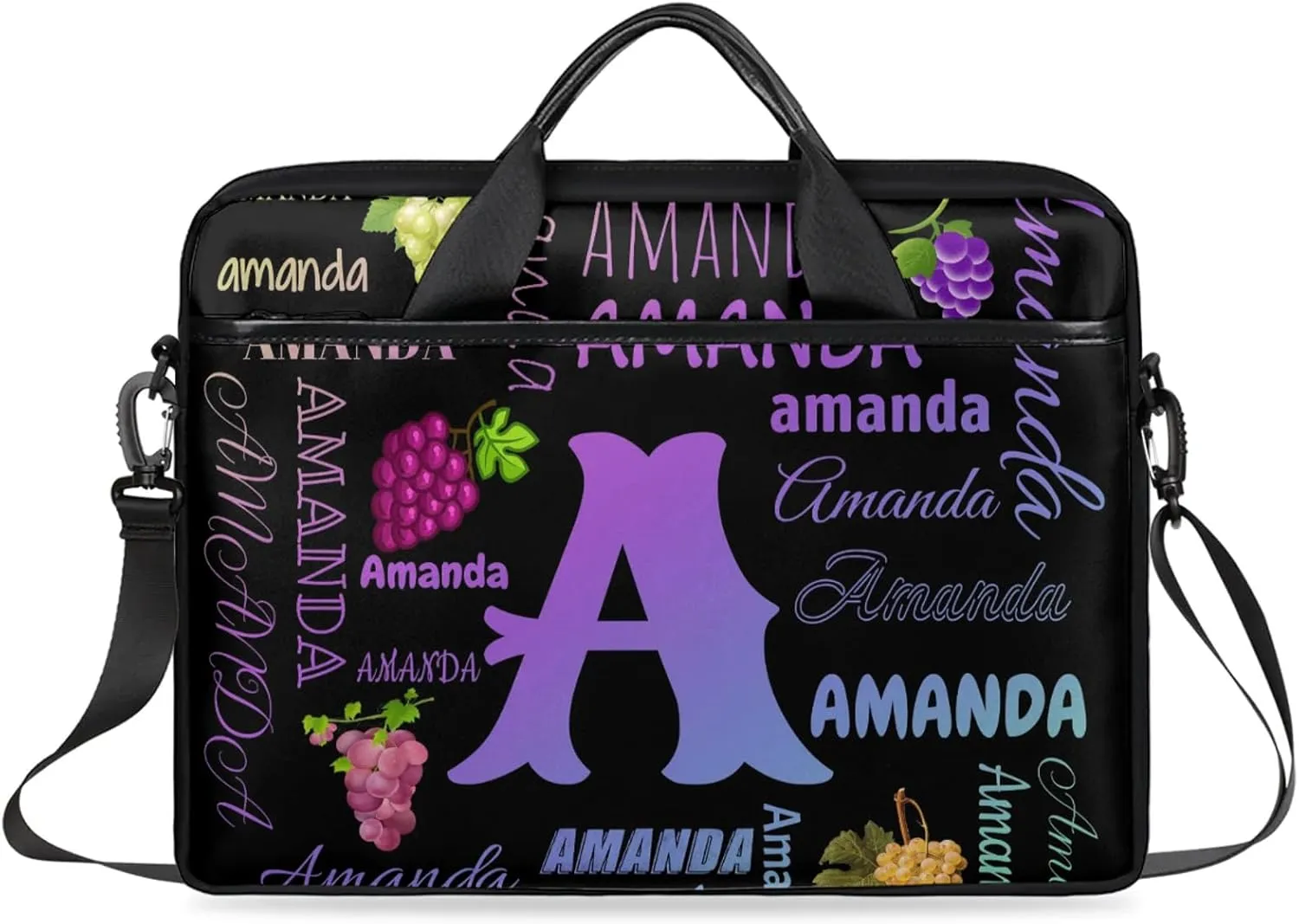 Personalized Laptop Bag Case Baseball Custom Computer Briefcases for Women Men Waterproof